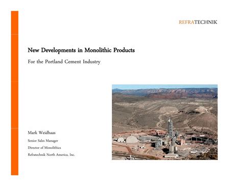reframullite|New Developments in Monolithic Products.